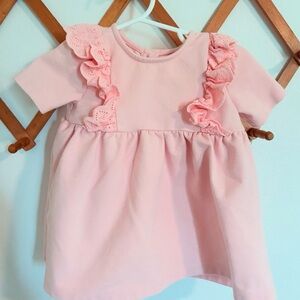 Isaac Mizrahi Pink Ruffled Baby Dress 12 month